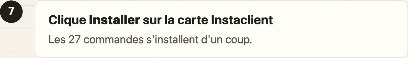 Étape 8 de l'installation guidée