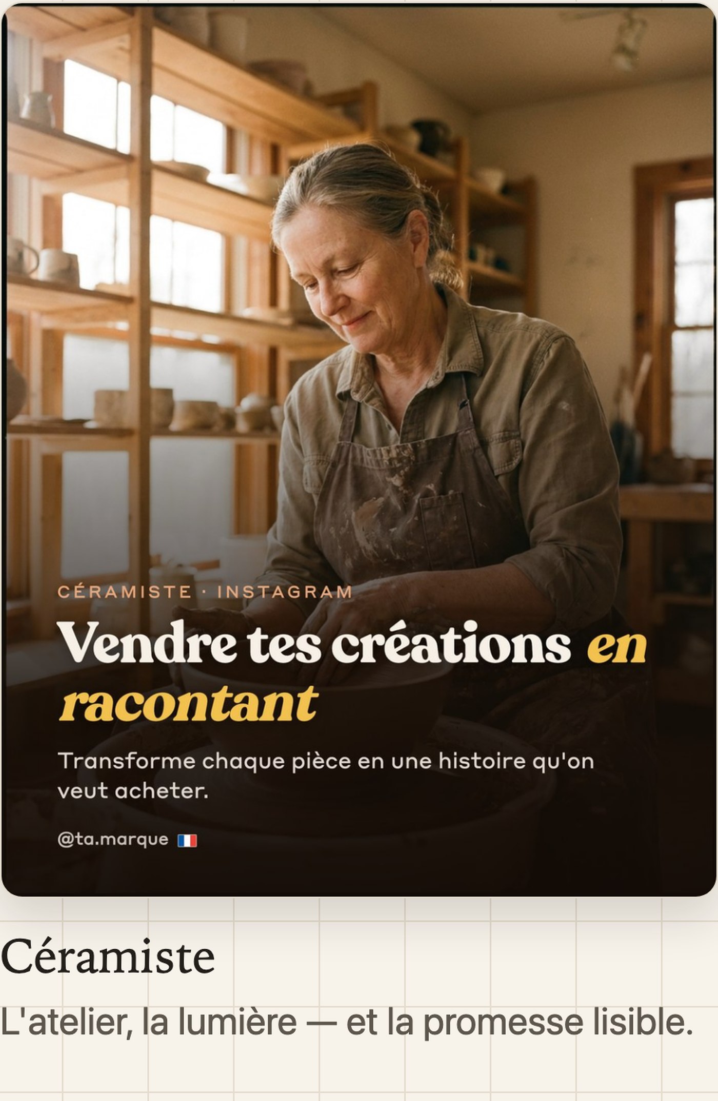 Un deuxième style de carrousel inclus, montré en grand