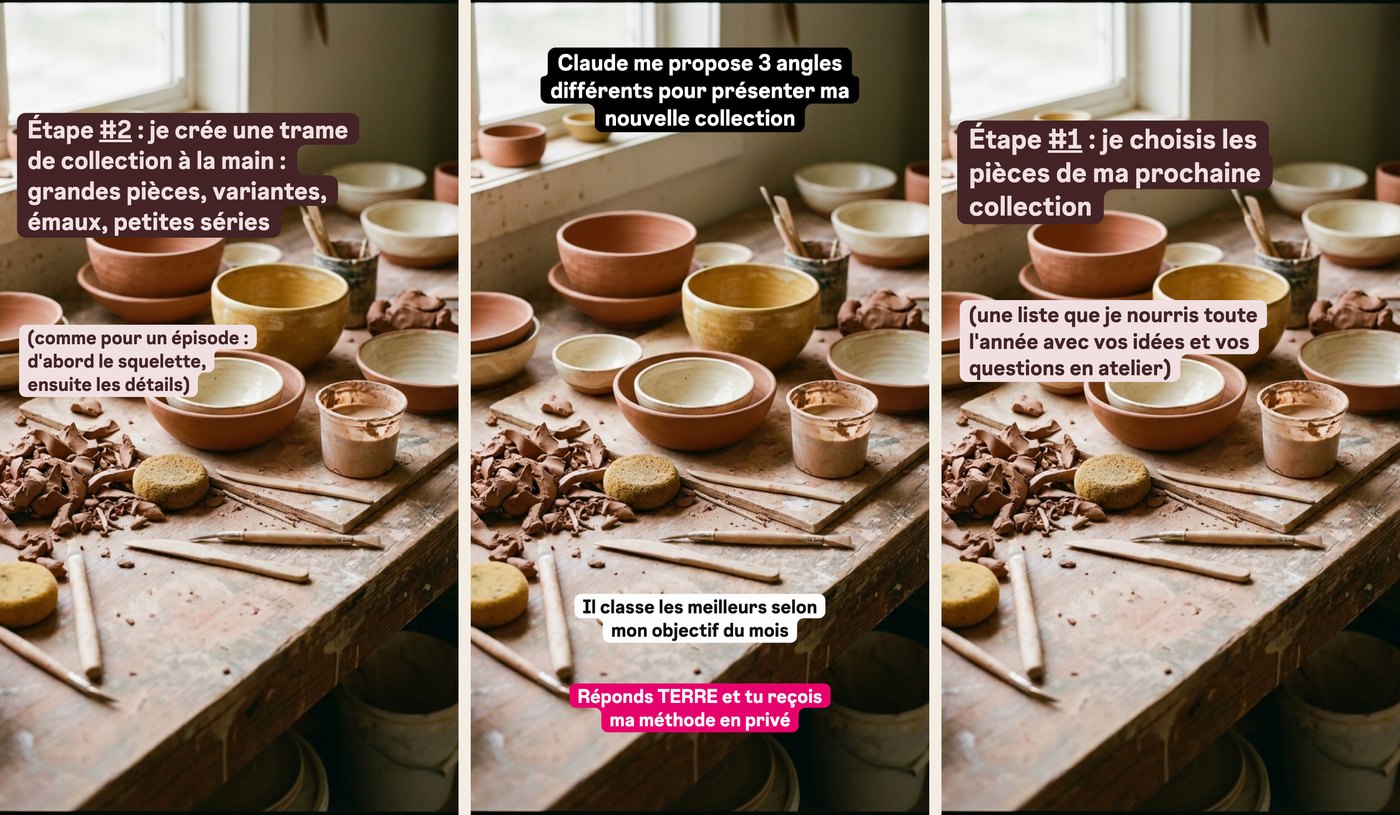 Trois stories générées à partir des templates
