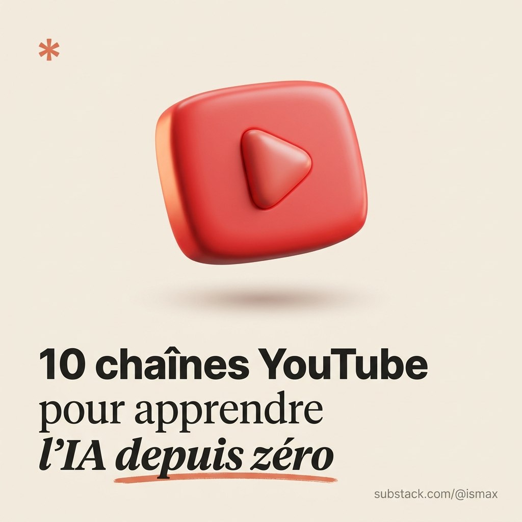 Le template couverture : un logo YouTube en pâte à modeler et un titre travaillé, pour annoncer une liste de chaînes